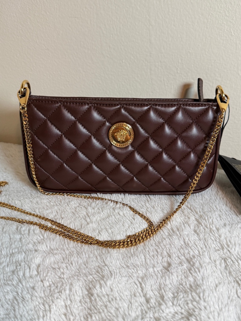 Versace medusa Quilted Shoulder Bag/crossbody bag New